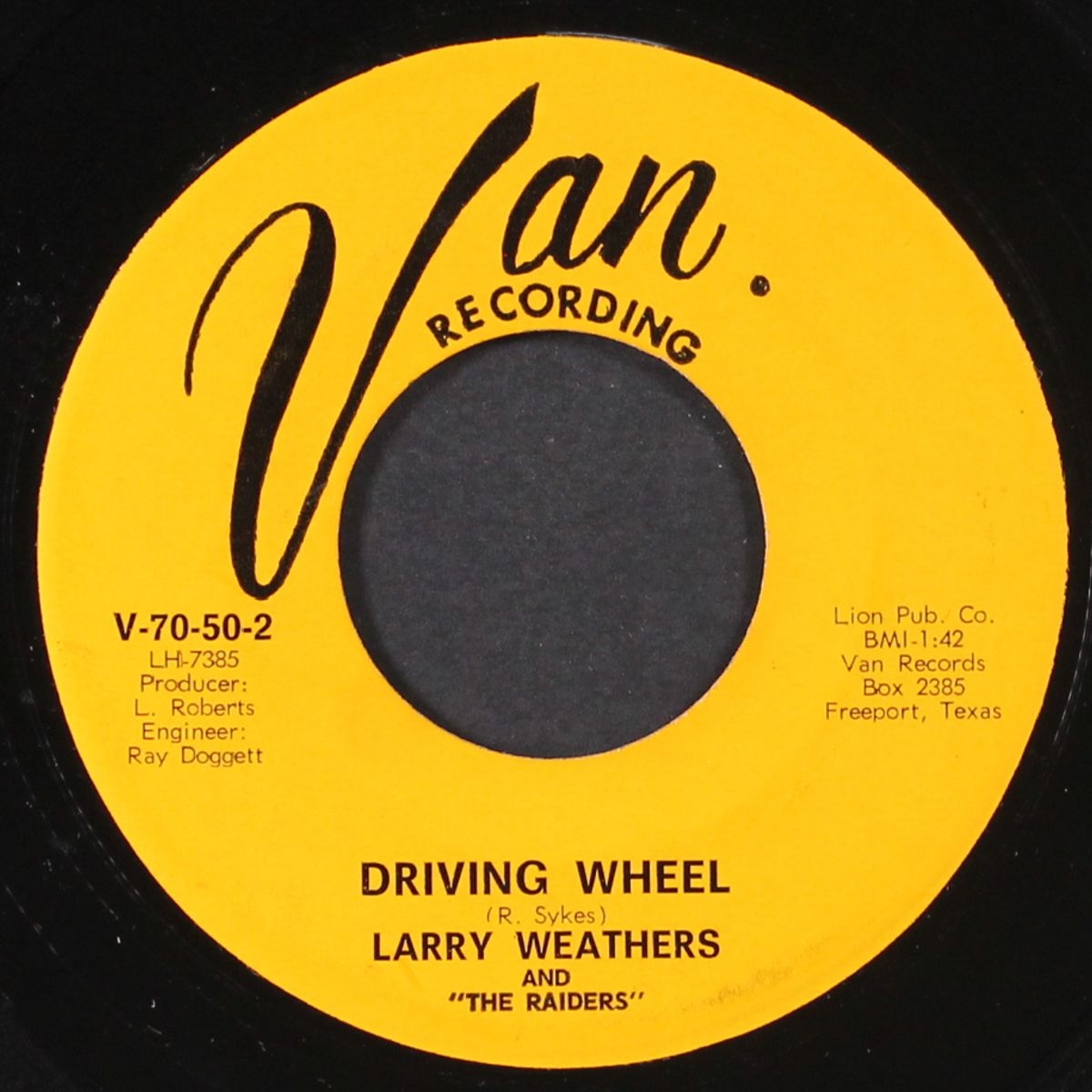 driving wheel / the crying man by LARRY WEATHERS & RAIDERS