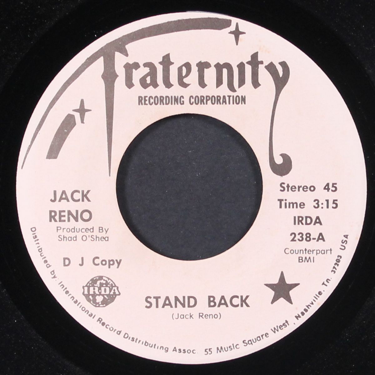 stand back / it ain't right by JACK RENO