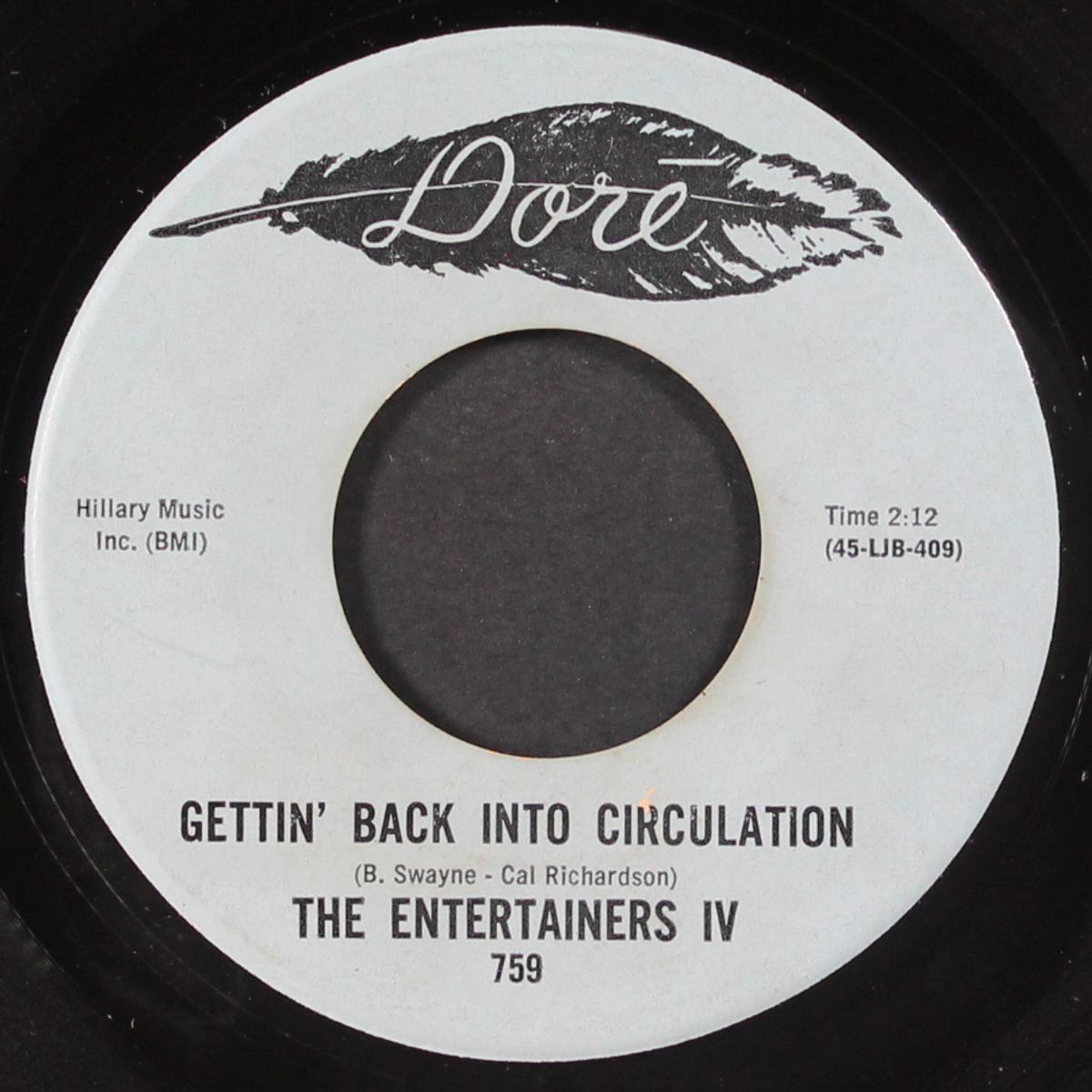 gettin' back into circulation / my garden of eden by ENTERTAINERS IV
