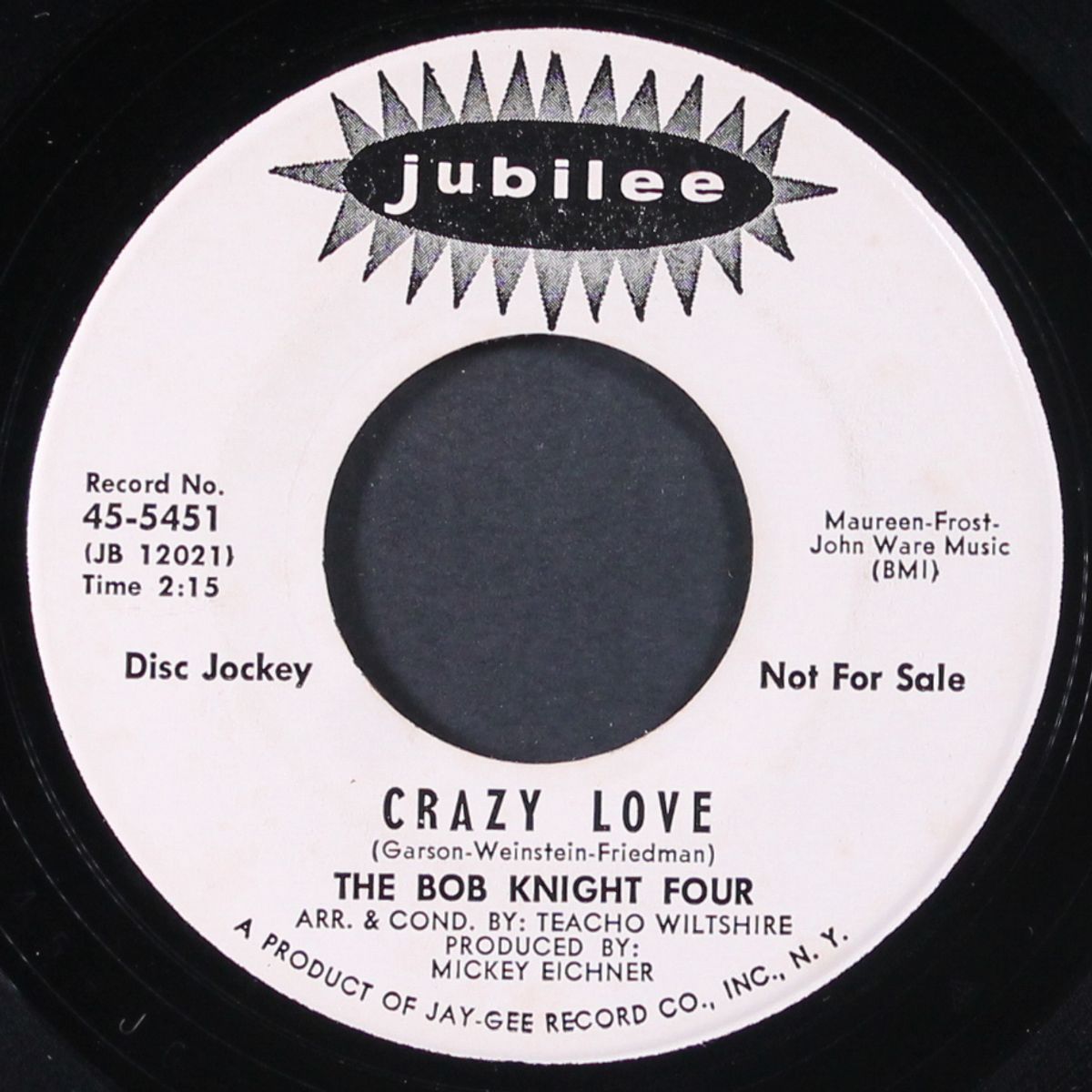two friends / crazy love by BOB KNIGHT FOUR