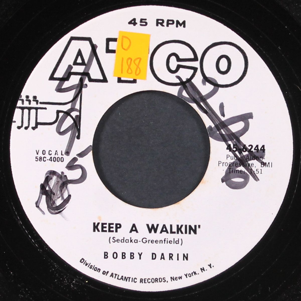 i found a new baby / keep a walkin' by BOBBY DARIN