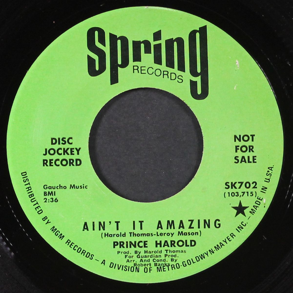 ain't it amazing / daddy's coming home by PRINCE HAROLD