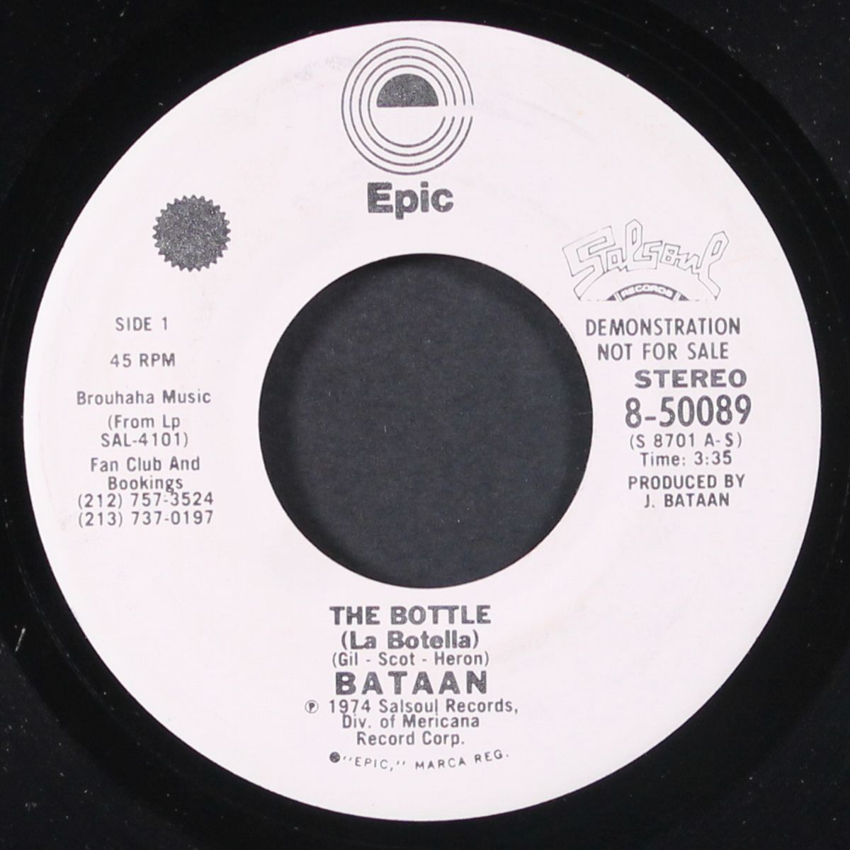 the bottle (la botella) / when you're down (funky mambo) by BATAAN