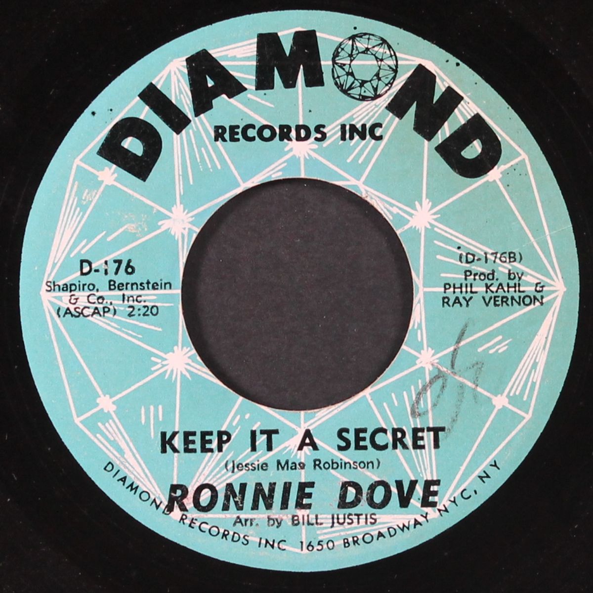 hello pretty girl / keep it a secret by RONNIE DOVE