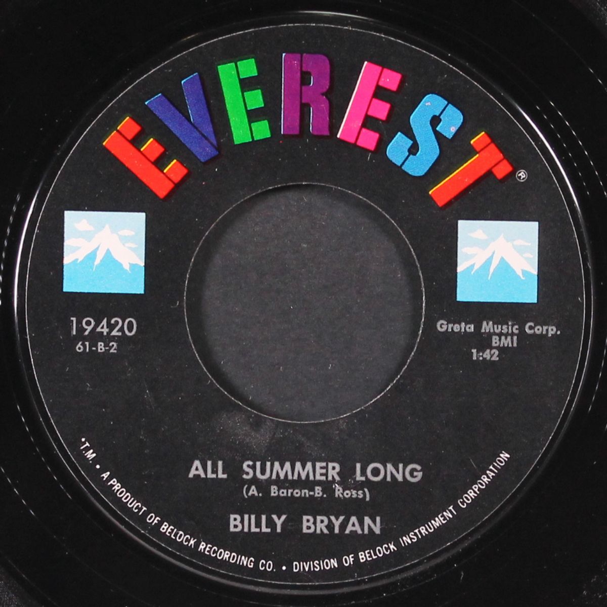 bonnie / all summer long by BILLY BRYAN