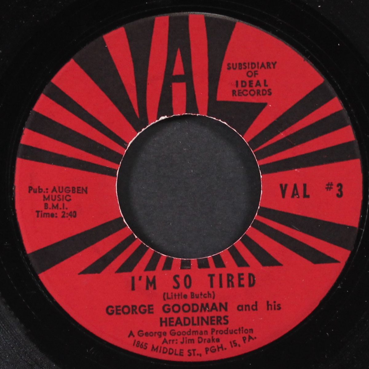 starlight and moonbeams / i'm so tired by GEORGE GOODMAN & HEADLINERS