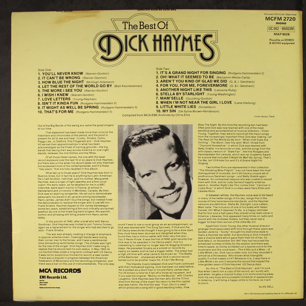 the best of by DICK HAYMES