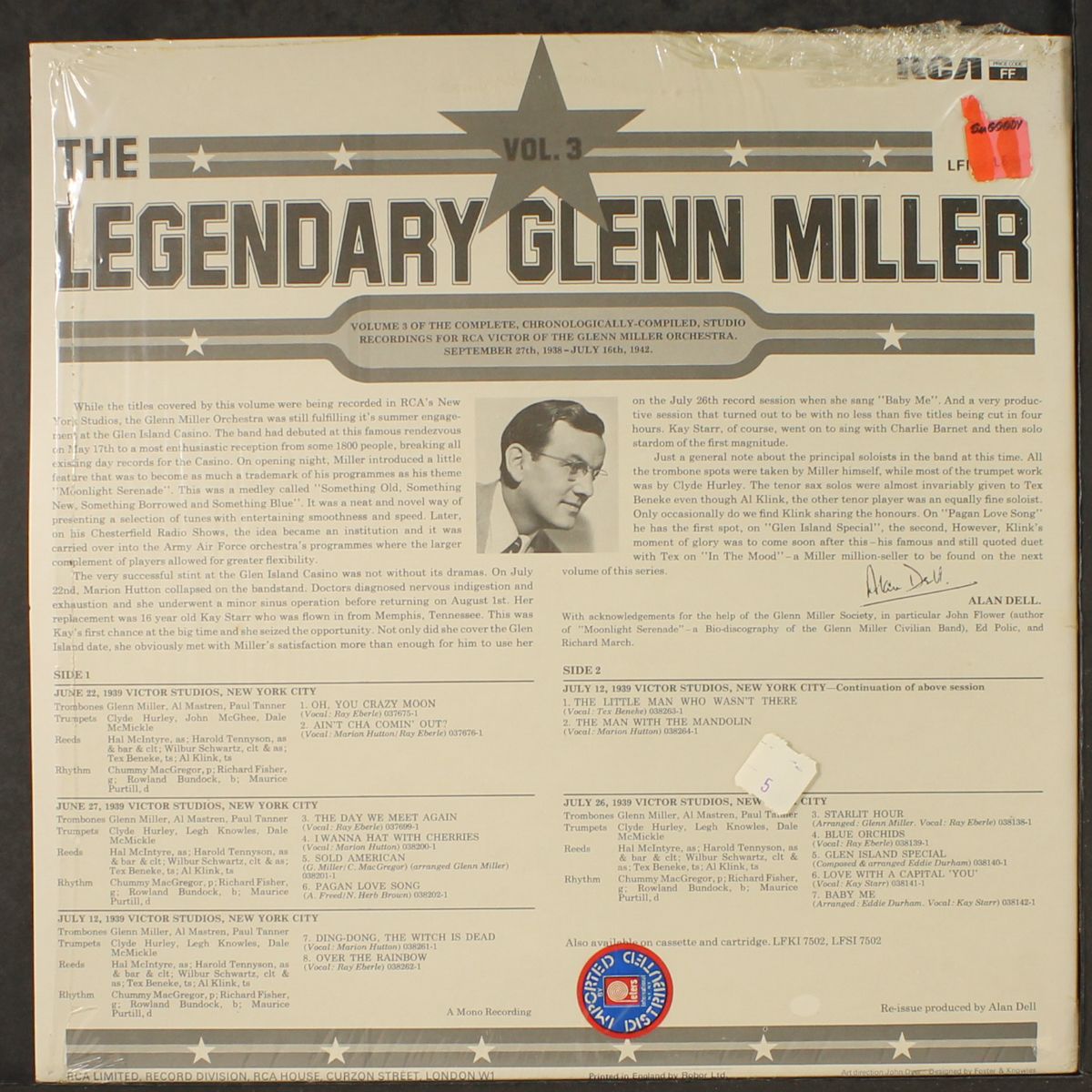 the legendary, vol. 3 by GLENN MILLER