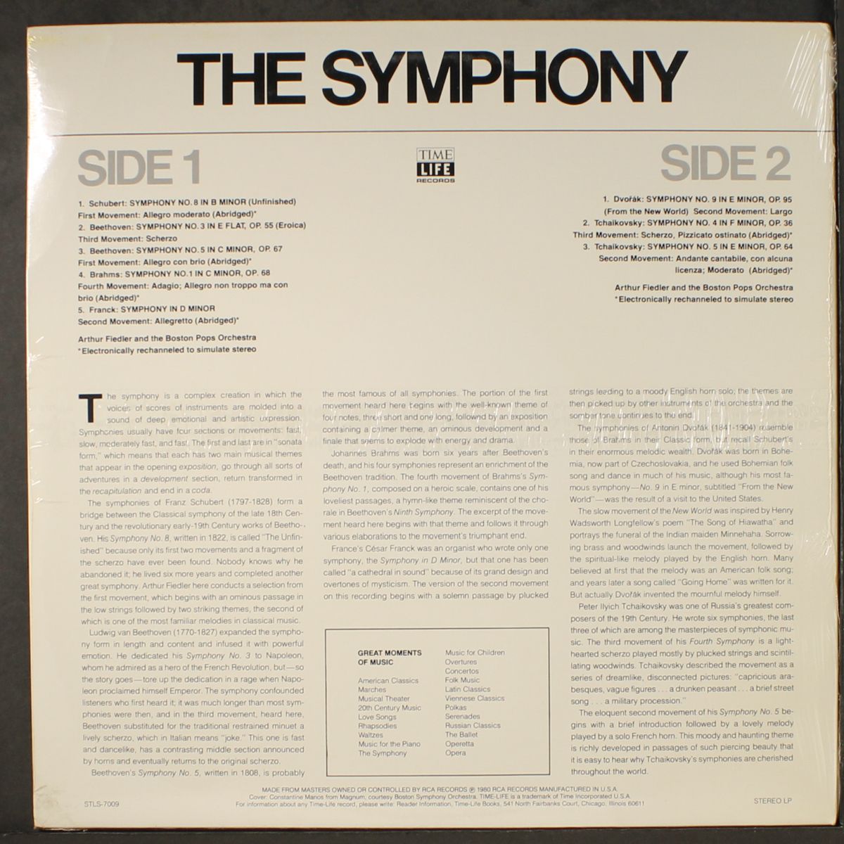 great moments of music, vol. 9: the symphony by ARTHUR FIEDLER & BOSTON POPS