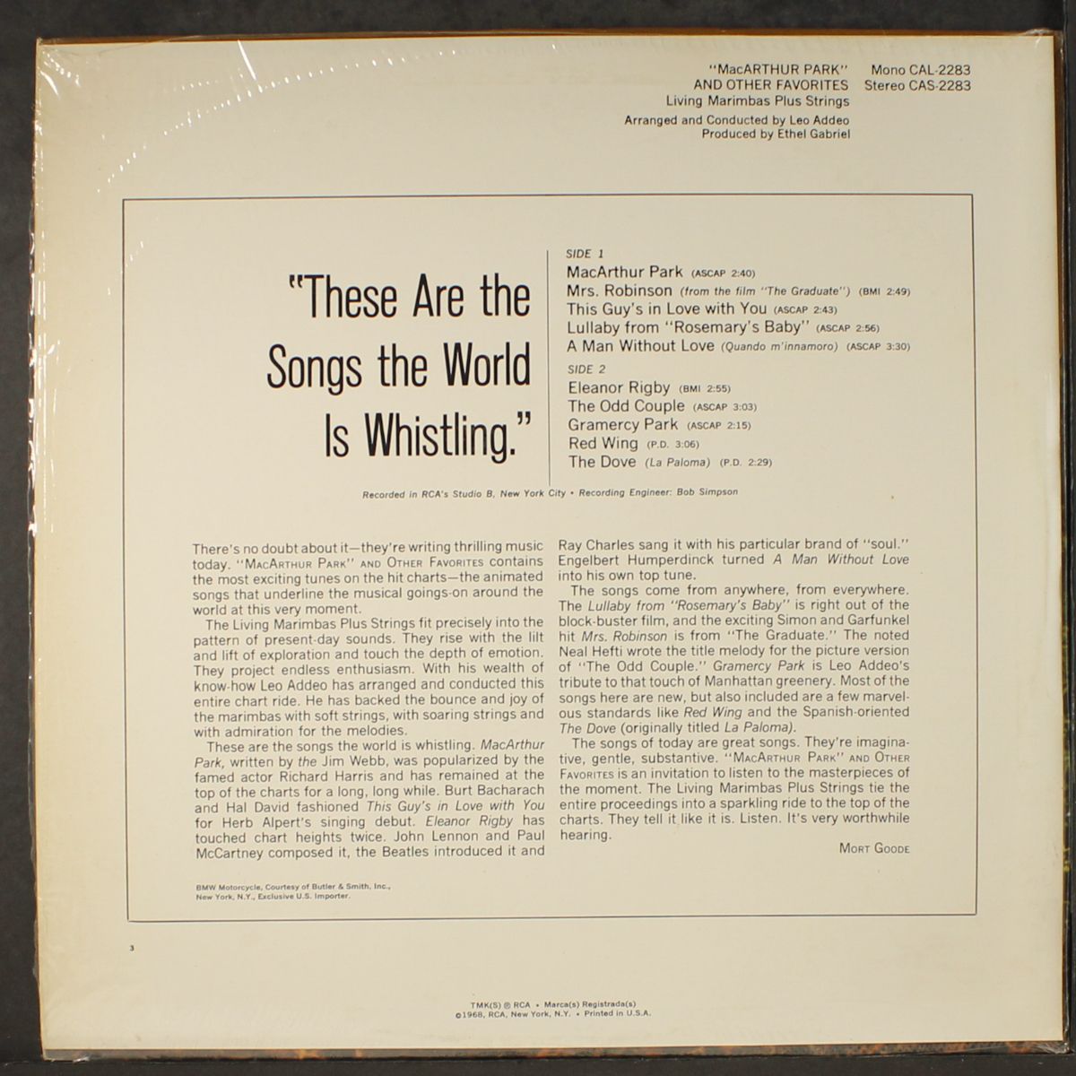 macarthur park by LIVING MARIMBAS PLUS STRINGS