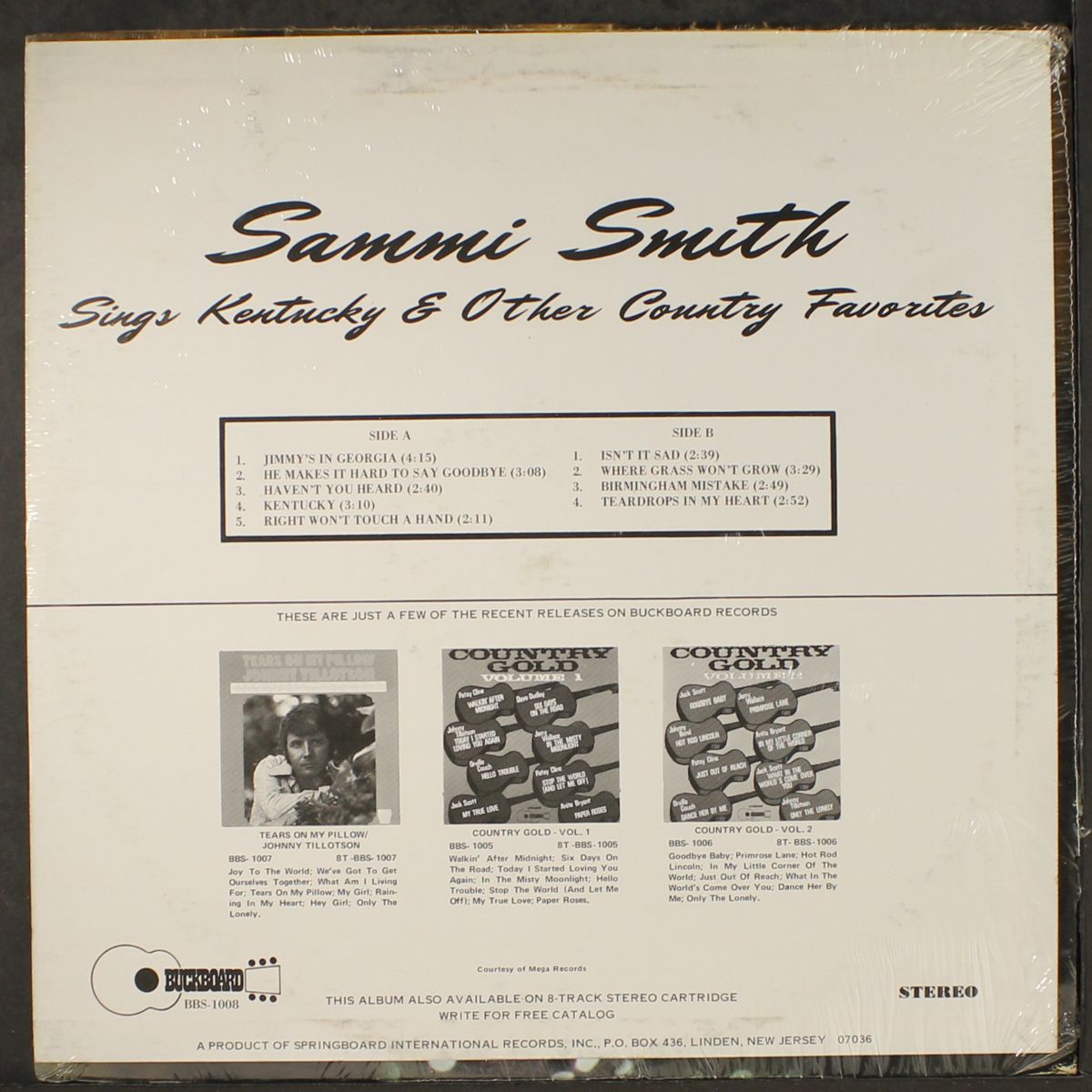 sings kentucky & other country favorites by SAMMI SMITH