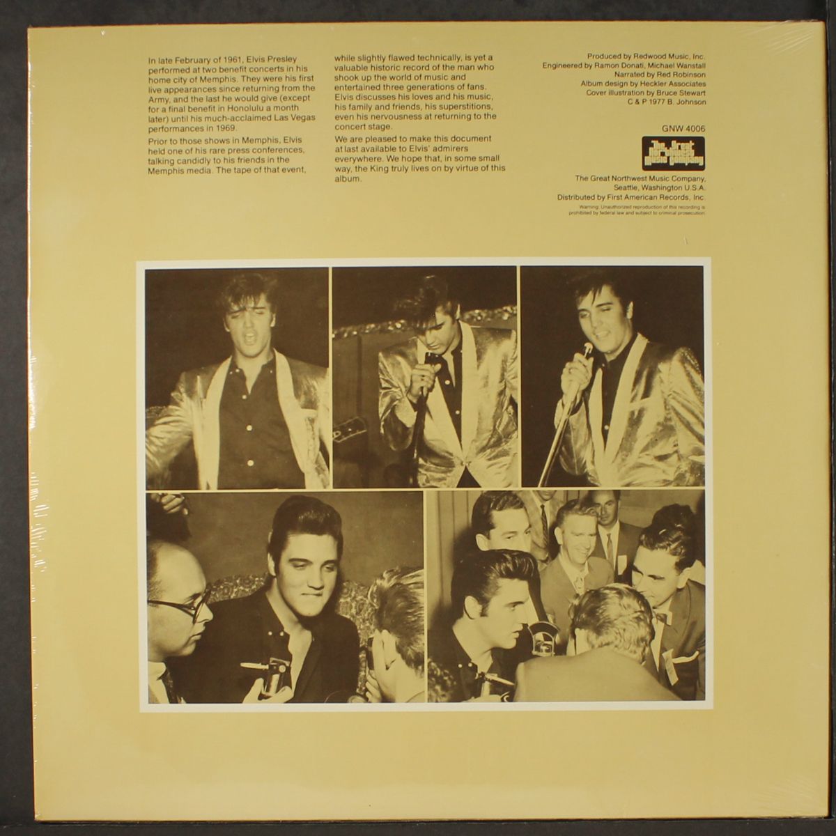 the king speaks, feb. '61, memphis by ELVIS PRESLEY