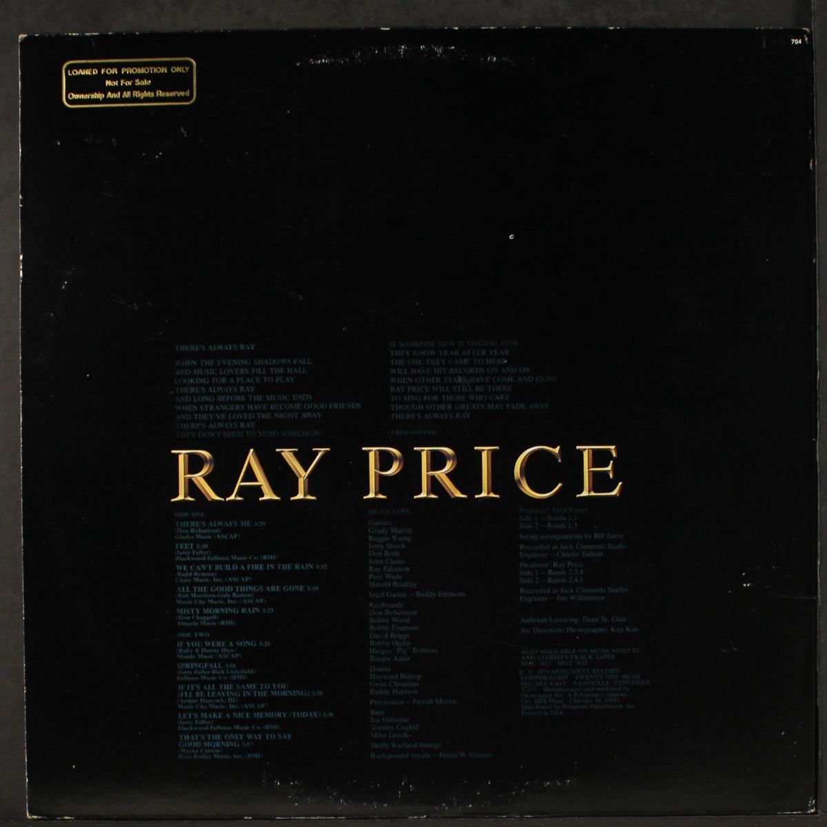 there's always me by RAY PRICE