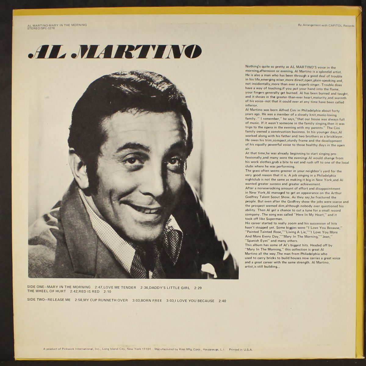 mary in the morning by AL MARTINO