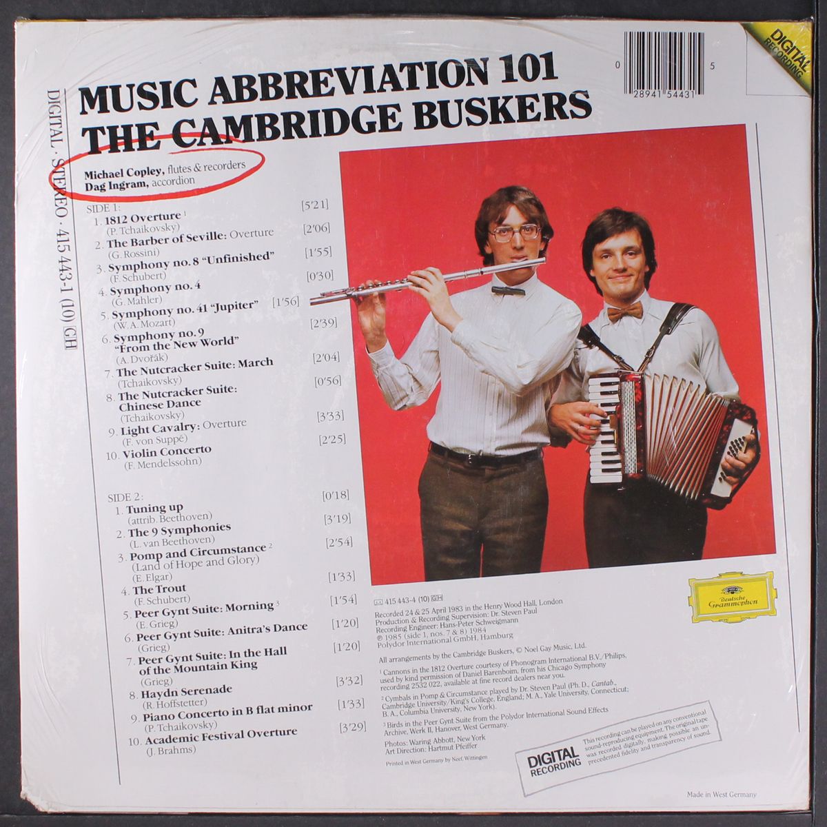 music abbreviation 101 by CAMBRIDGE BUSKERS