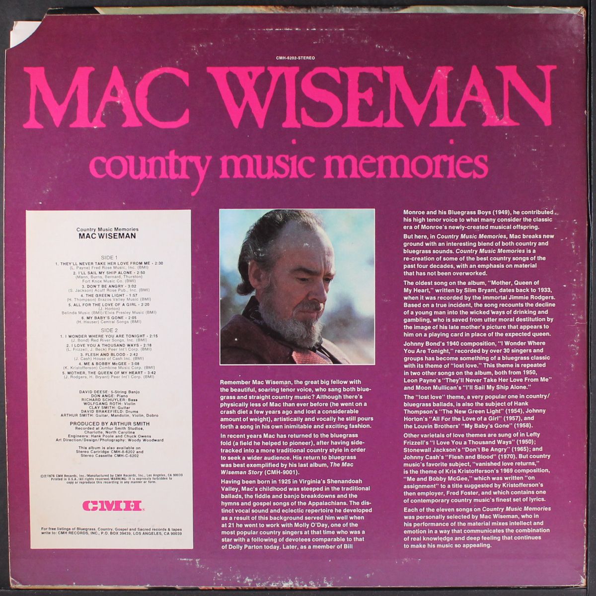 country music memories by MAC WISEMAN