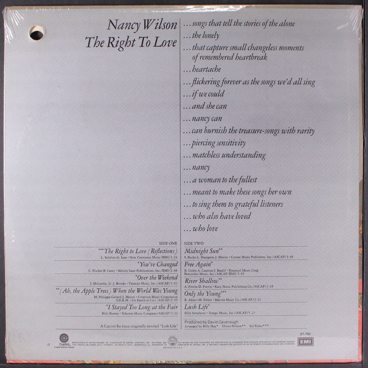 the right to love by NANCY WILSON