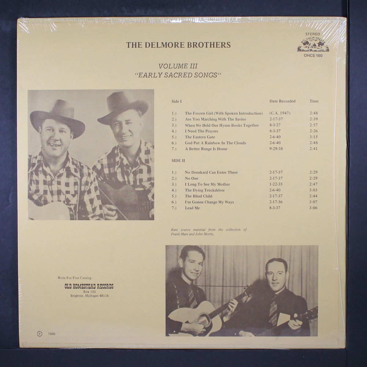 vol. 3: early sacred songs by DELMORE BROTHERS