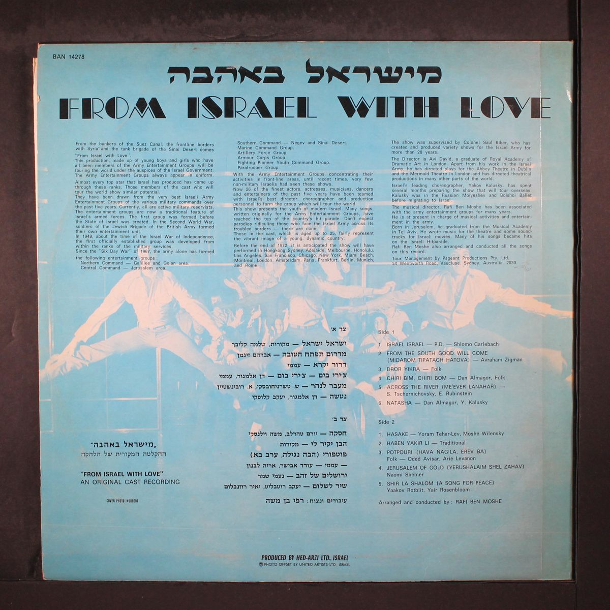 from israel with love by ORIGINAL CAST