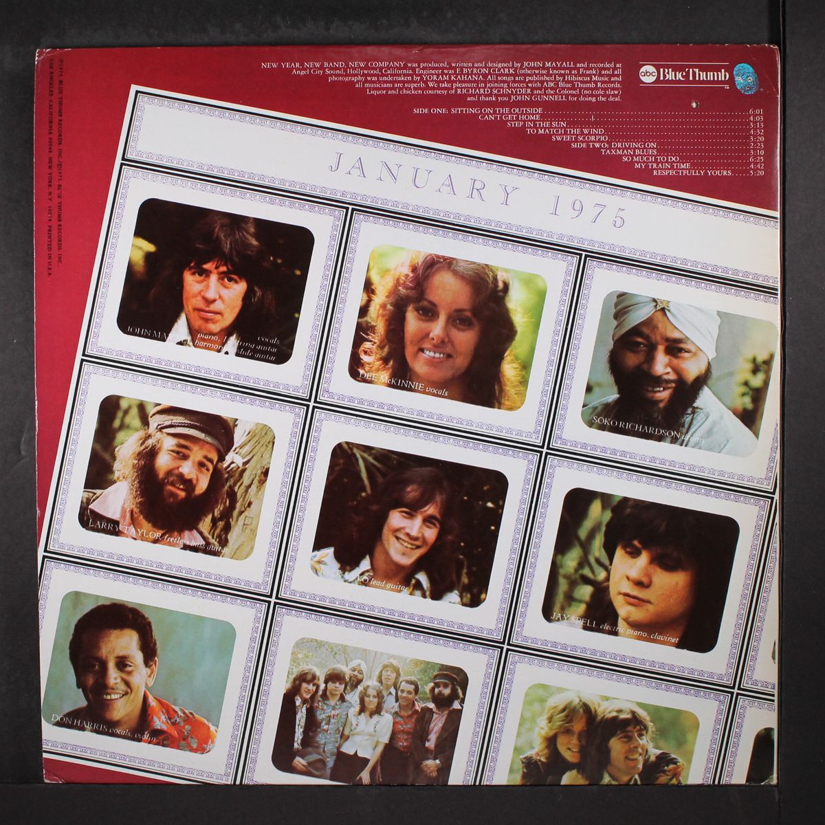 new year new band new company by JOHN MAYALL