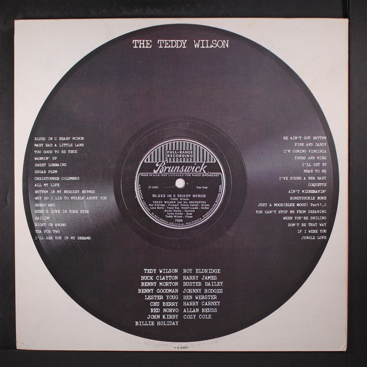 the teddy wilson by TEDDY WILSON