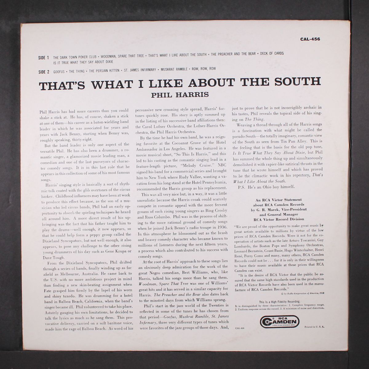 that's what i like about the south by PHIL HARRIS