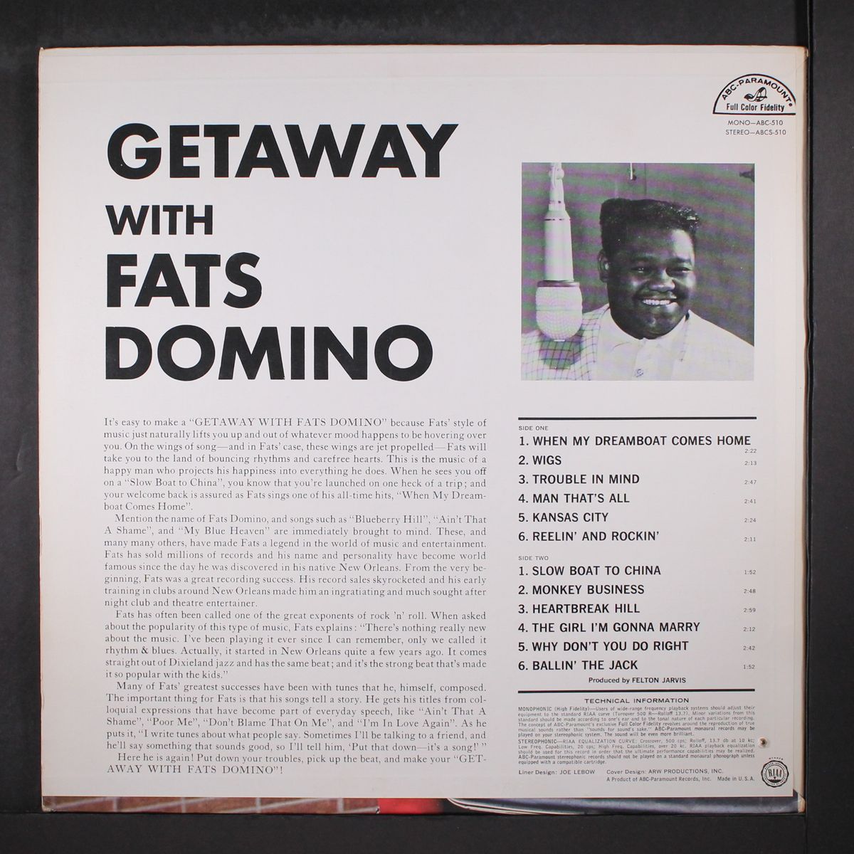 getaway with by FATS DOMINO