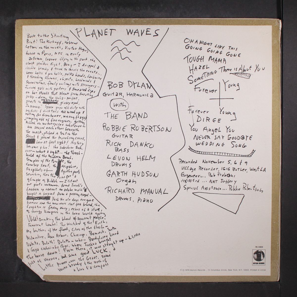 planet waves by BOB DYLAN
