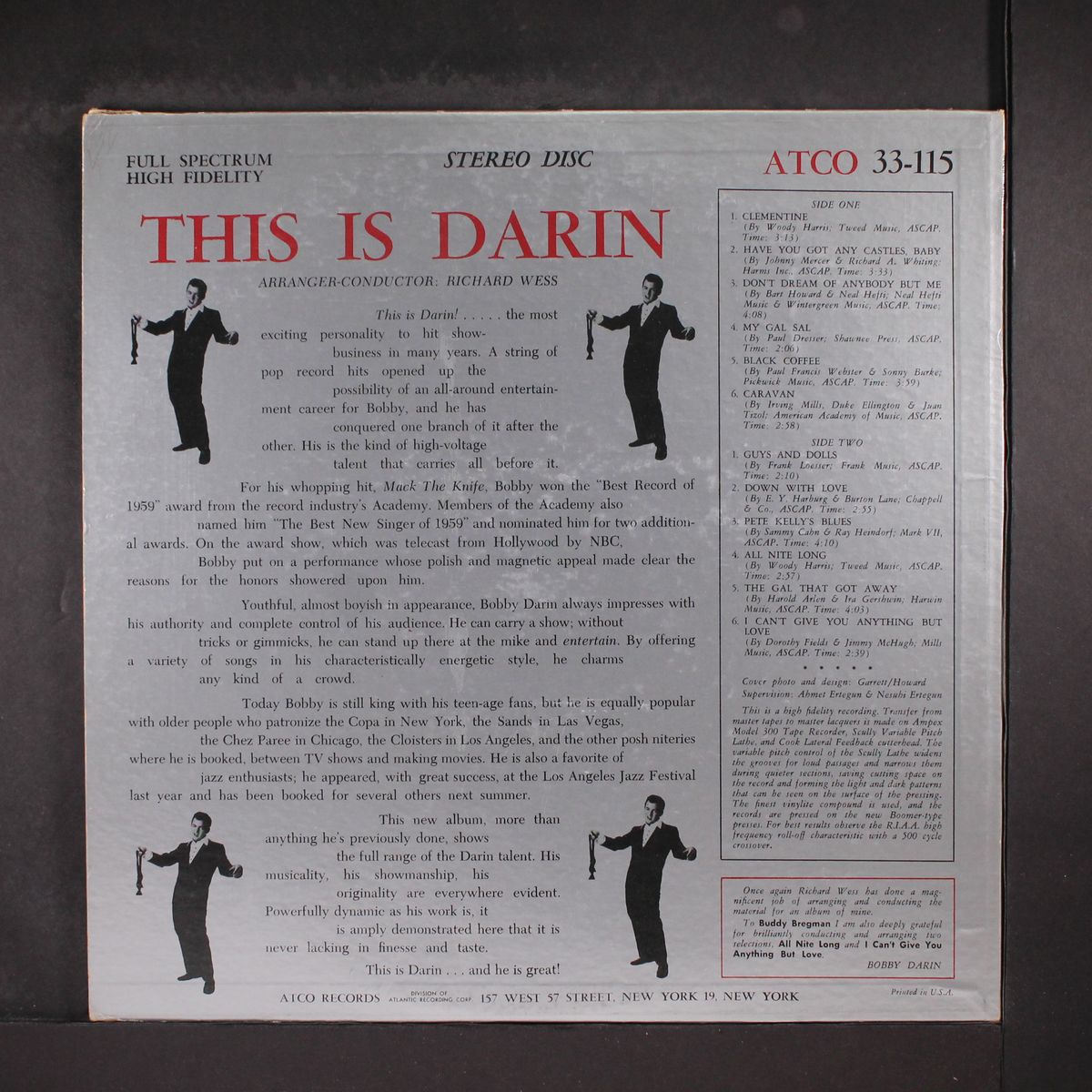 this is darin by BOBBY DARIN