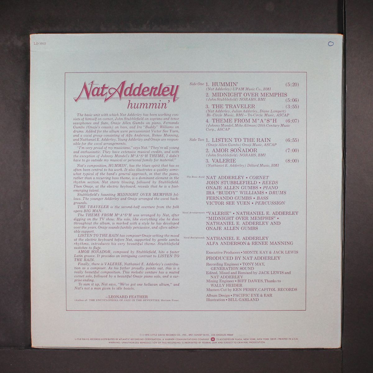 hummin' by NAT ADDERLEY