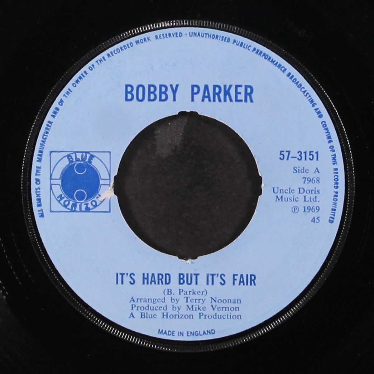 it's hard but it's fair / i couldn't quit my baby by BOBBY PARKER