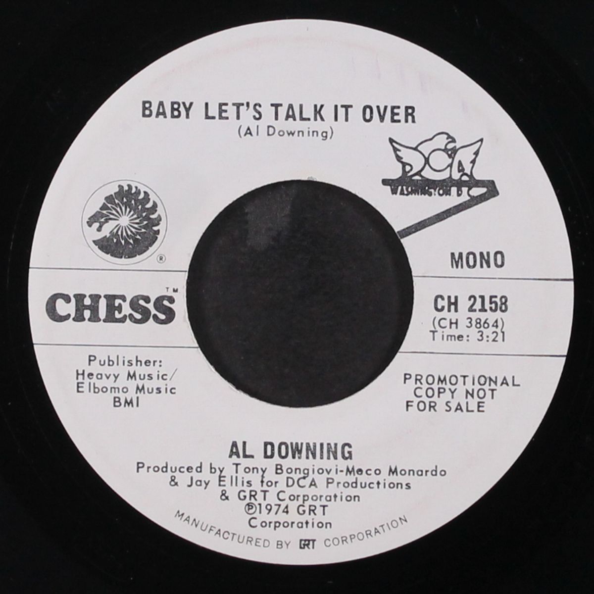 baby let's talk it over / mono by AL DOWNING