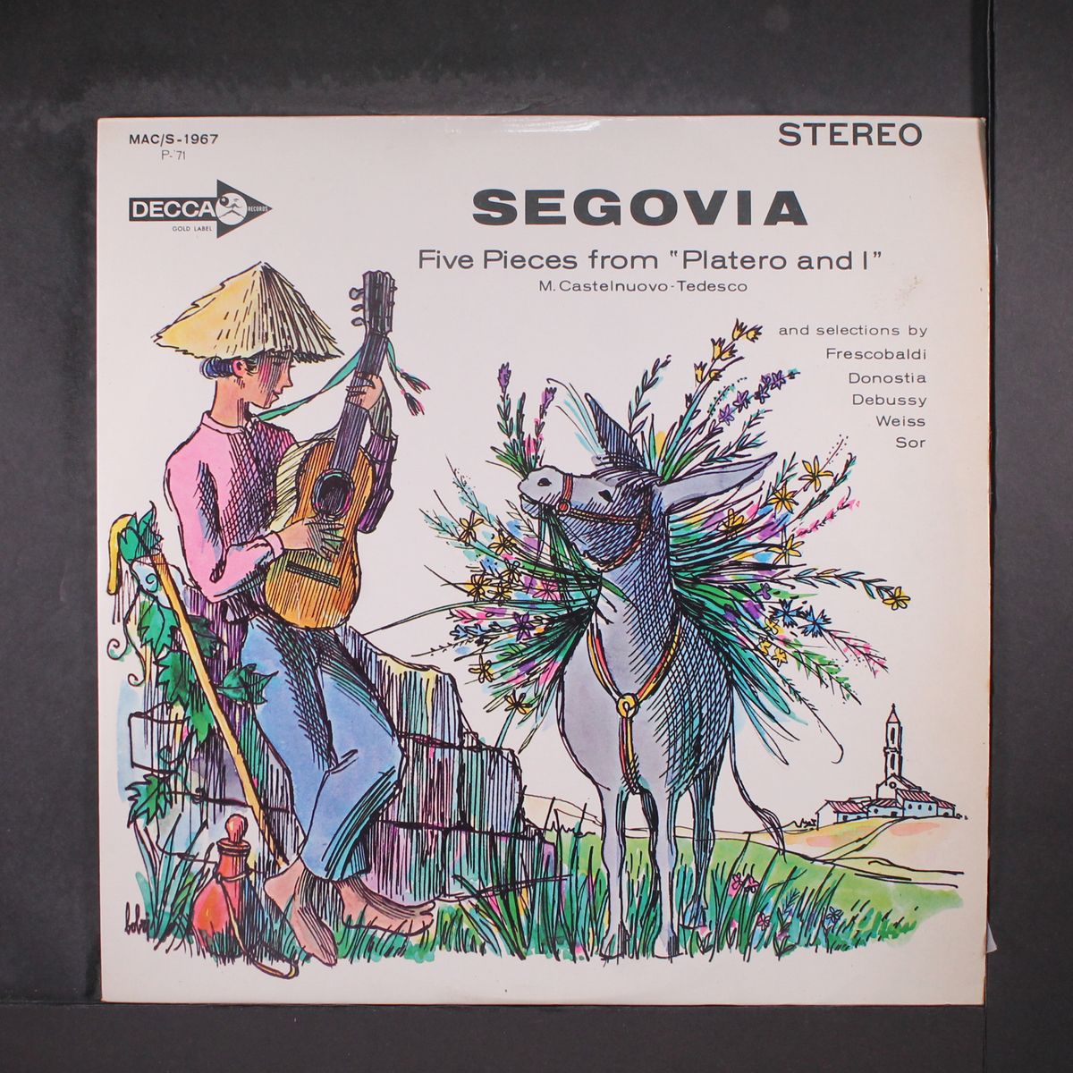 five pieces from platero and i by ANDRES SEGOVIA