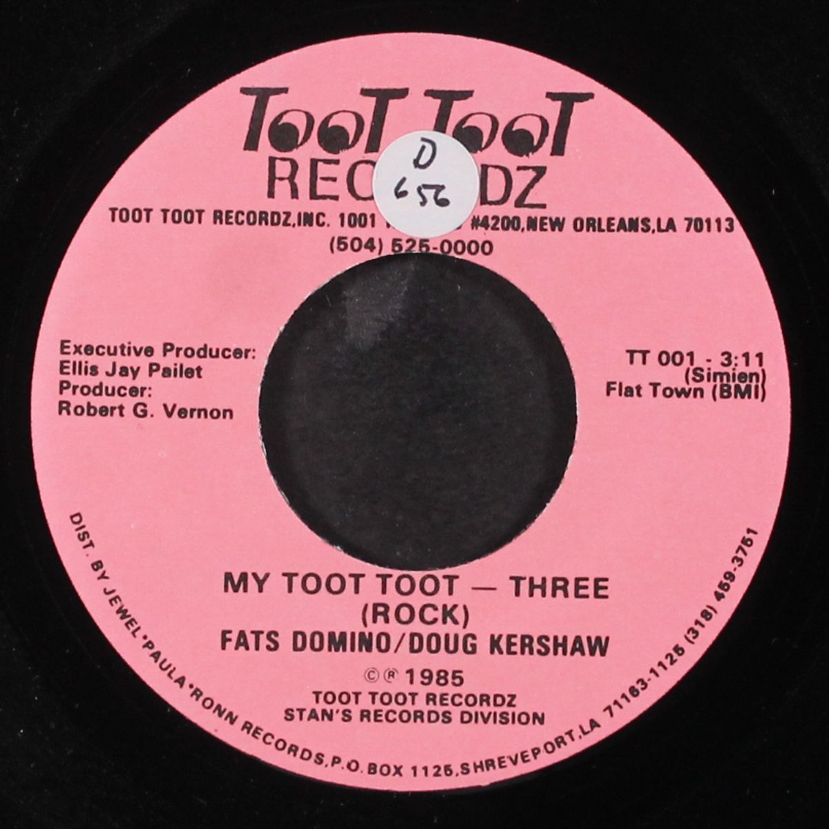 my toot toot by FATS DOMINO / DOUG KERSHAW