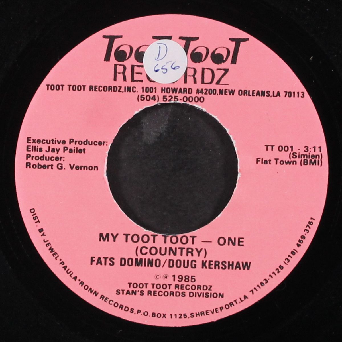 my toot toot by FATS DOMINO / DOUG KERSHAW