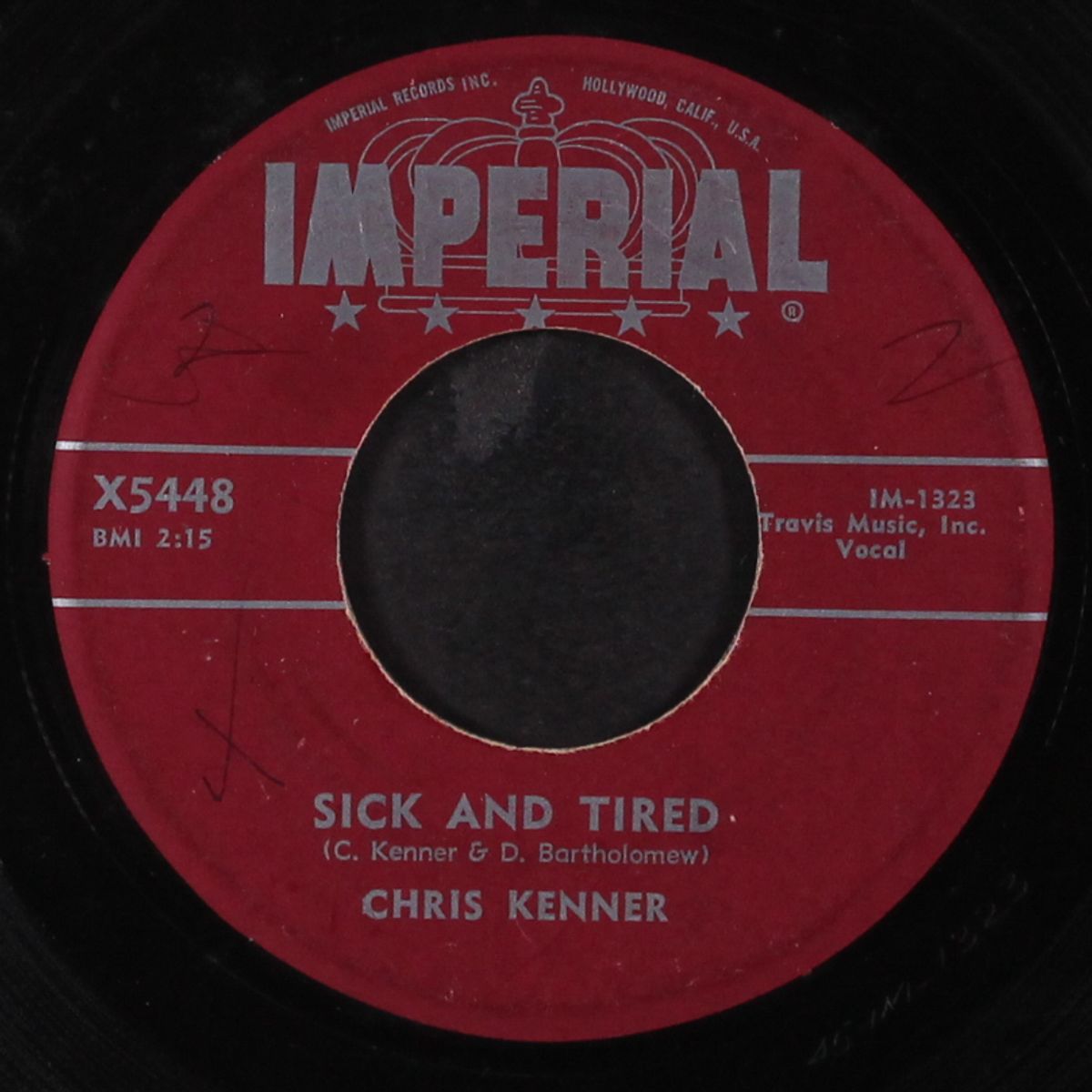 sick and tired / nothing will keep me from you by CHRIS KENNER