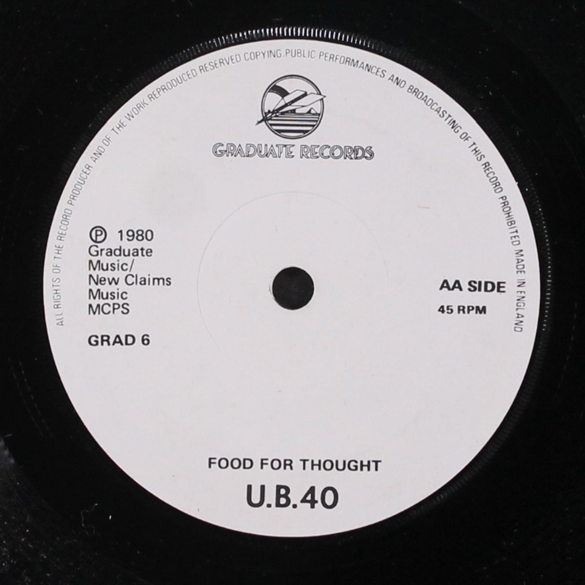 king / food for thought by UB40
