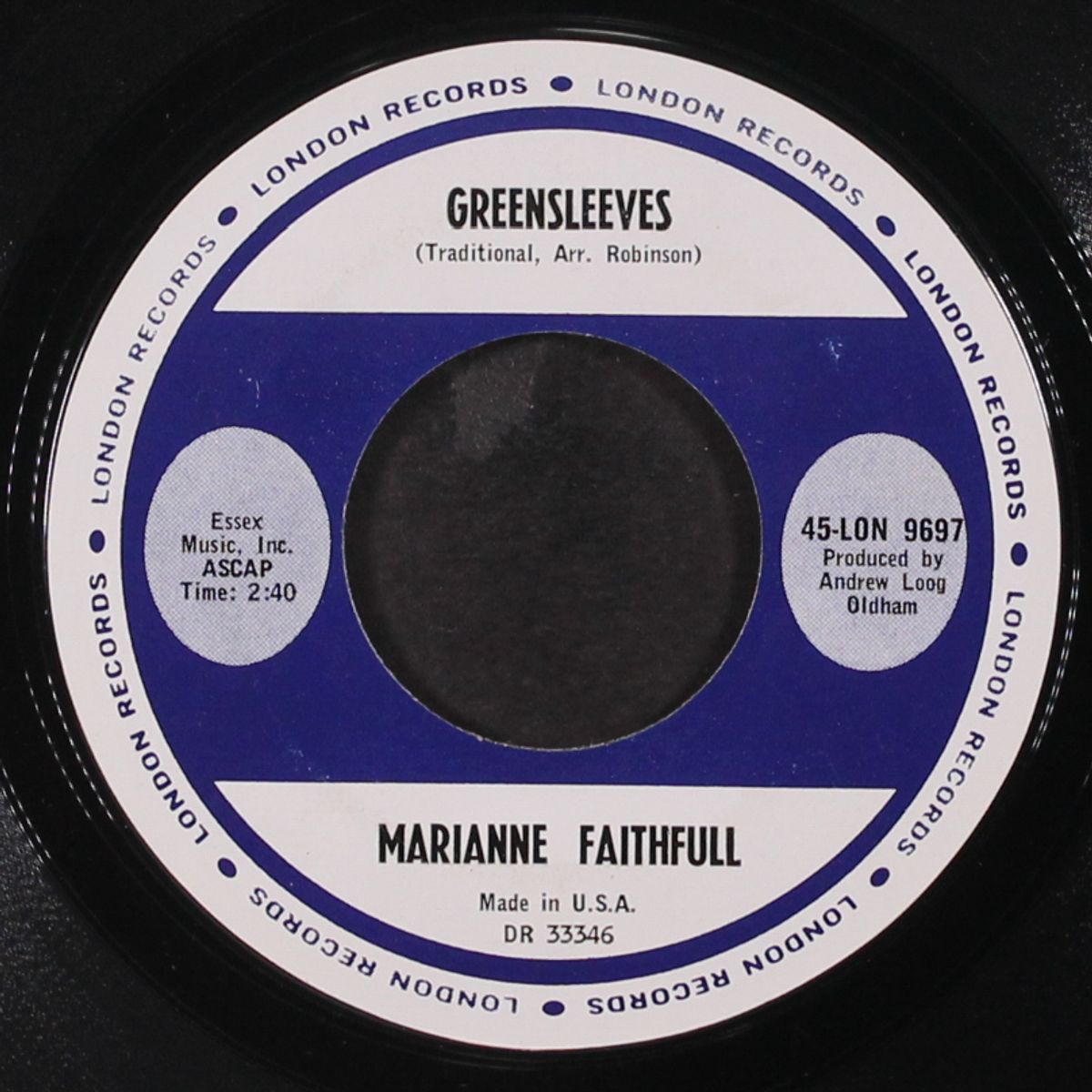 as tears go by / greensleeves by MARIANNE FAITHFULL