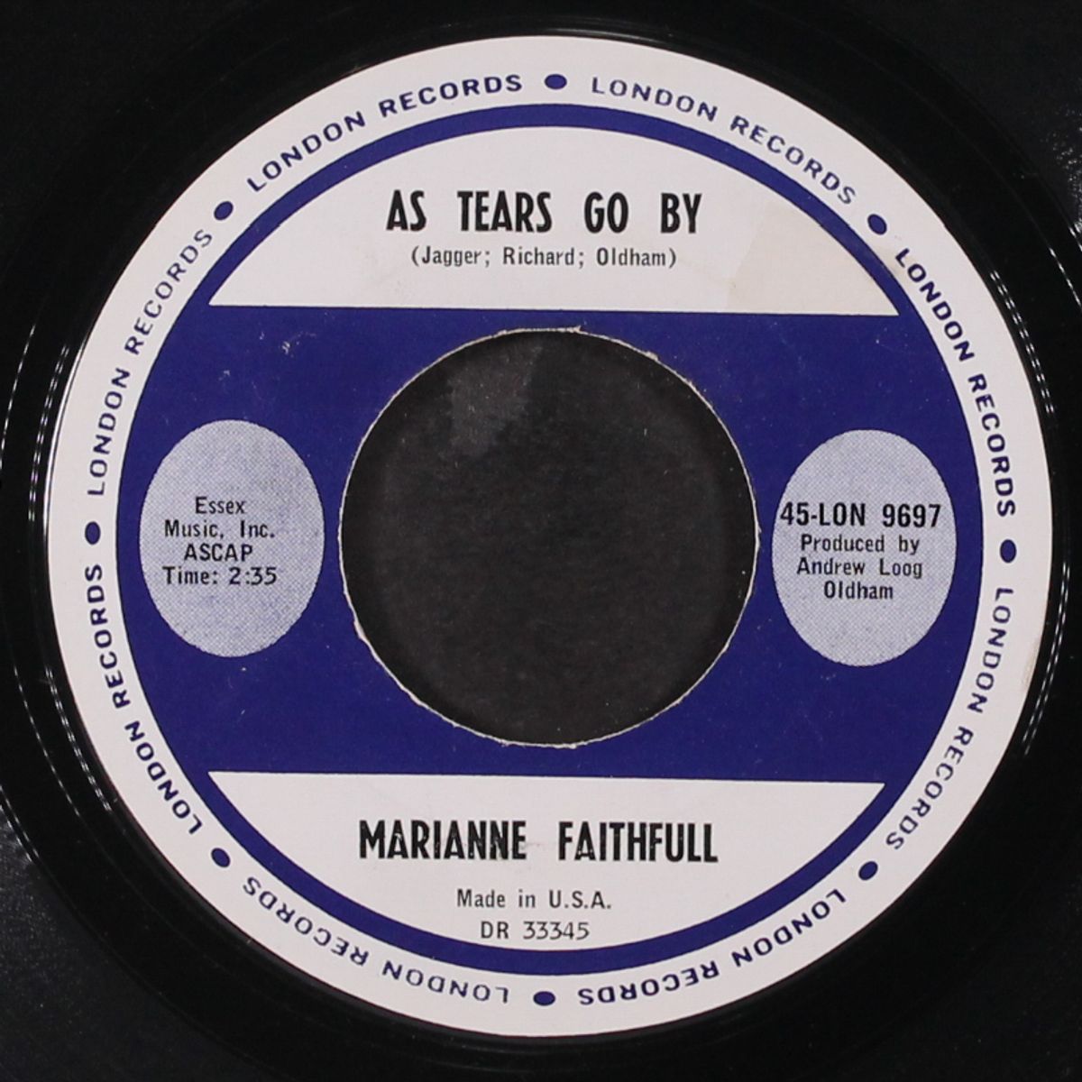 as tears go by / greensleeves by MARIANNE FAITHFULL
