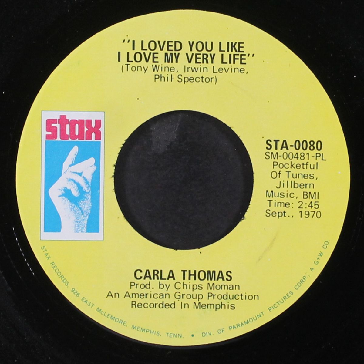 i loved you like i love my very life / hi de ho by CARLA THOMAS
