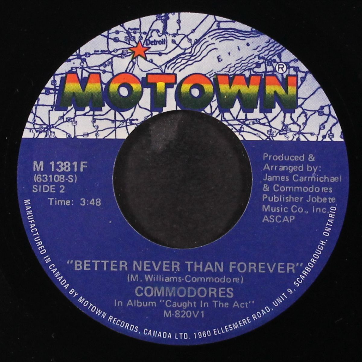 sweet love / better never than forever by COMMODORES