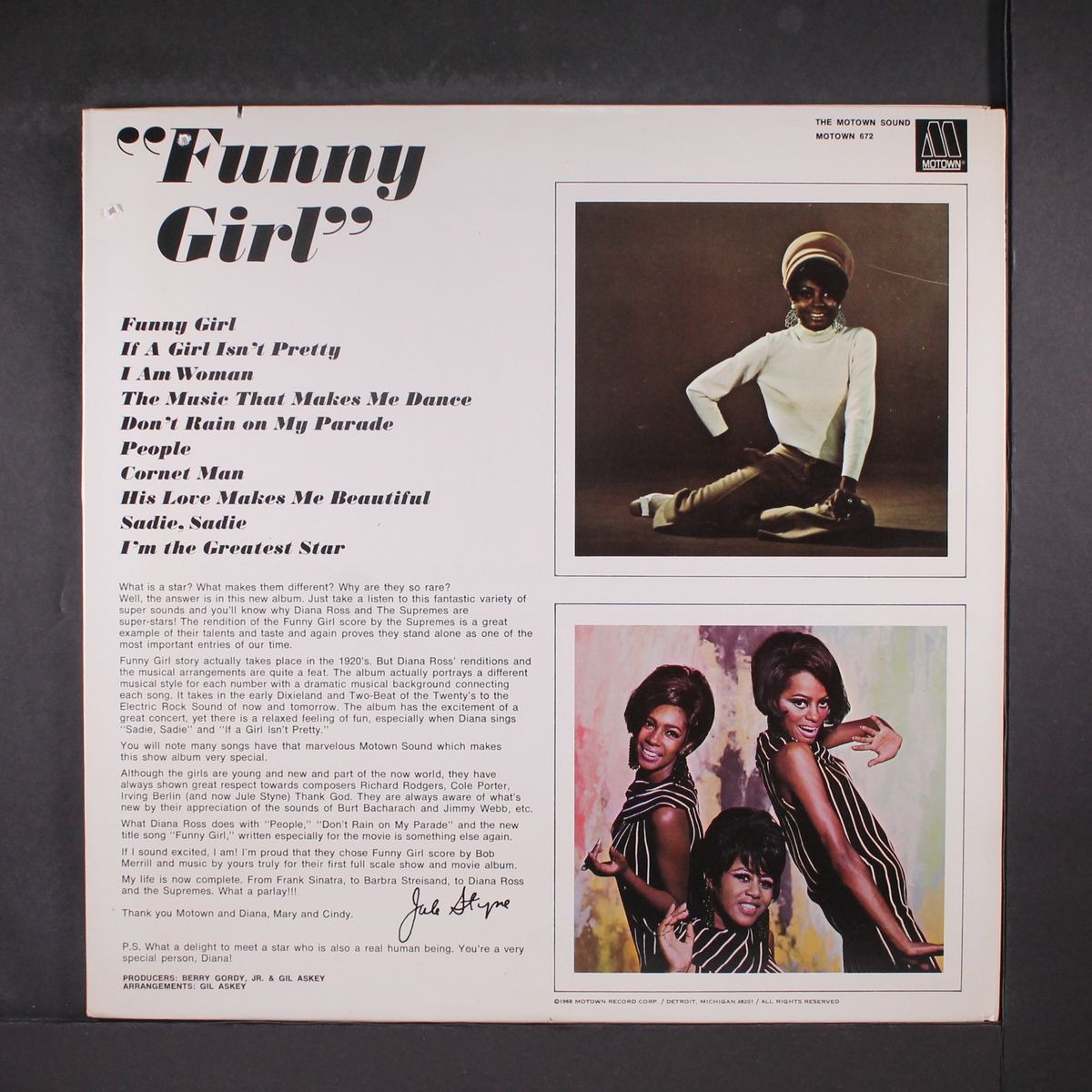 funny girl by DIANA ROSS & SUPREMES