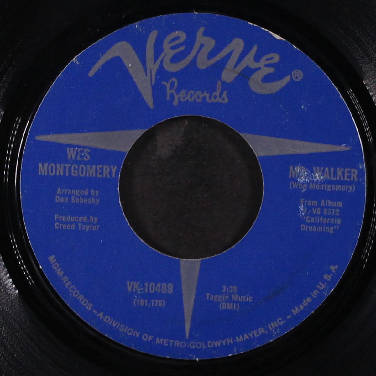 mr. walker / california dreaming by WES MONTGOMERY