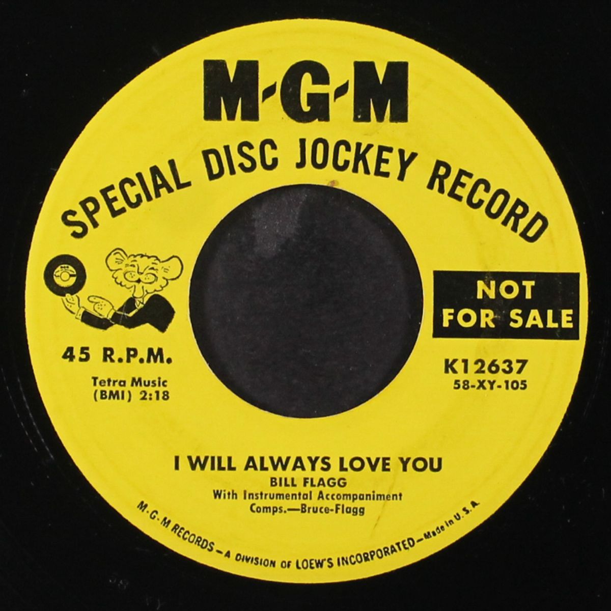 doin' my time / i will always love you by BILL FLAGG