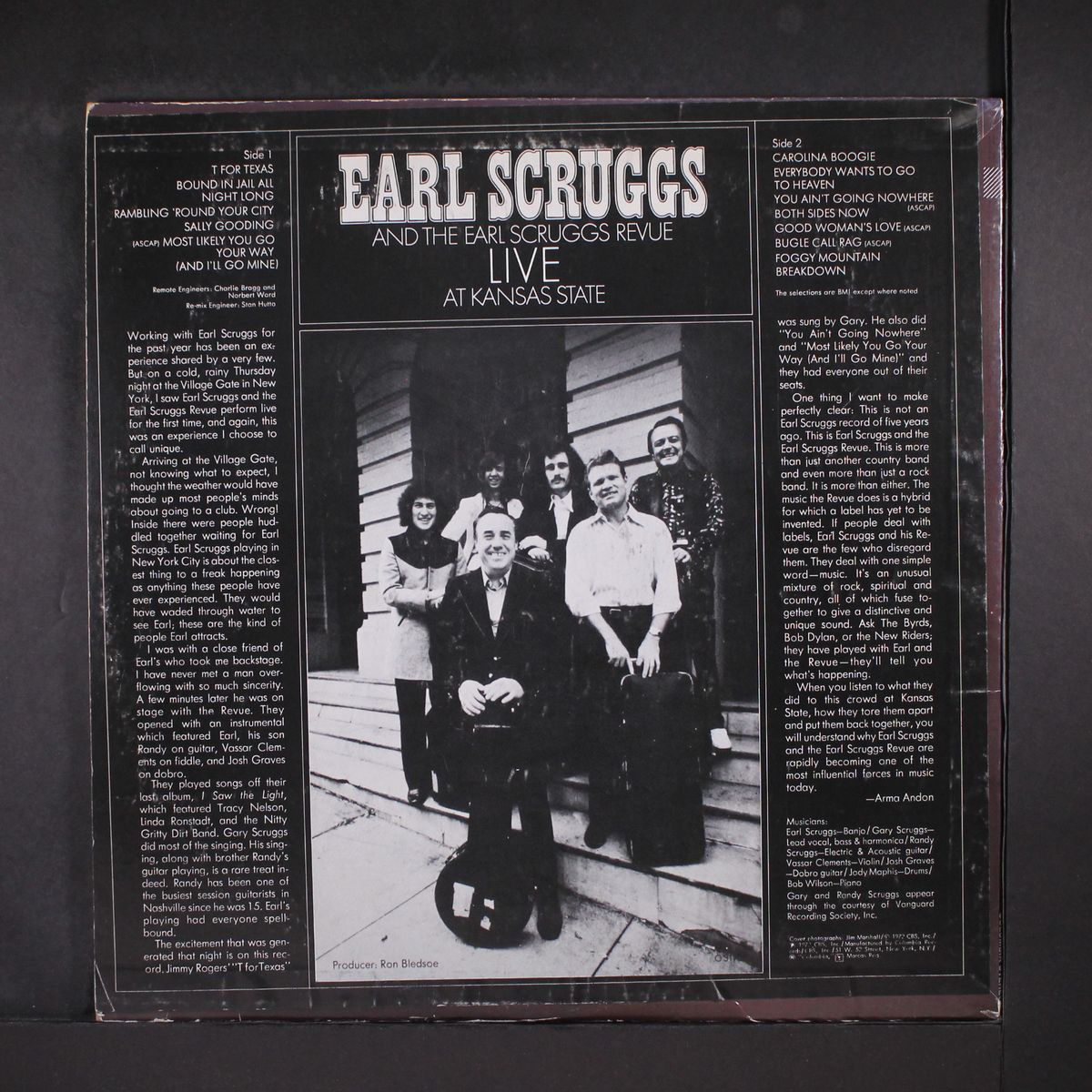 live at kansas state by EARL SCRUGGS