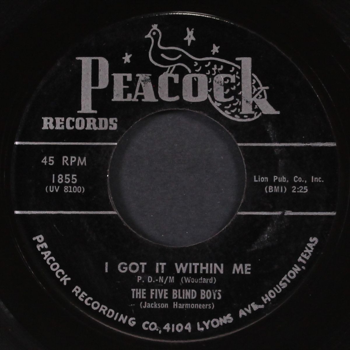 the tide of life / i got it within me by FIVE BLIND BOYS