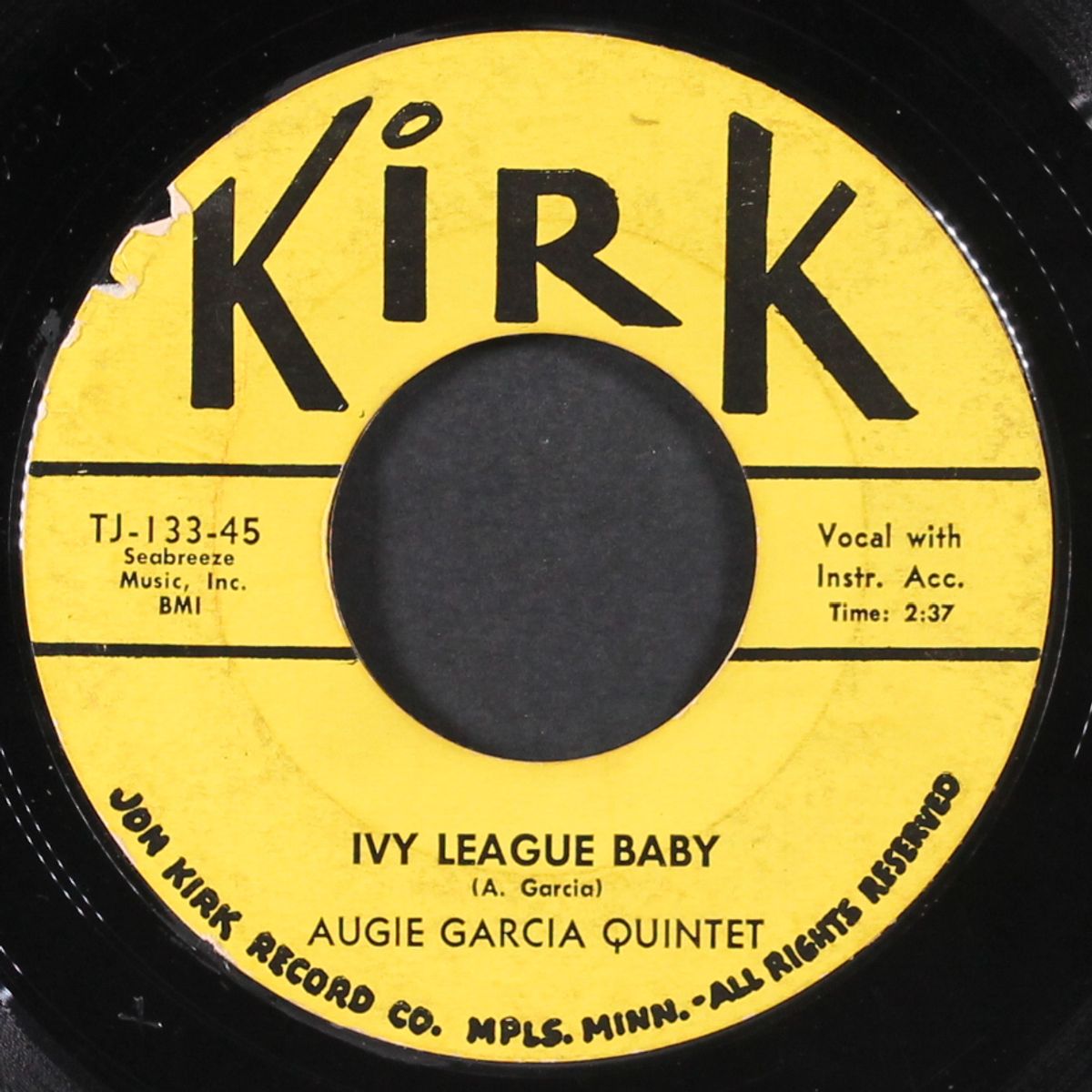 let the good times roll / ivy league baby by AUGIE GARCIA QUINTET