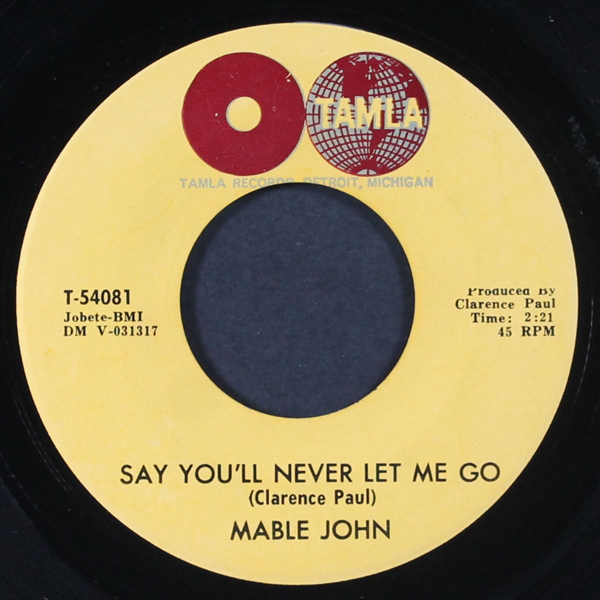 who wouldn't love a man like that / say you'll never let me go by MABLE JOHN