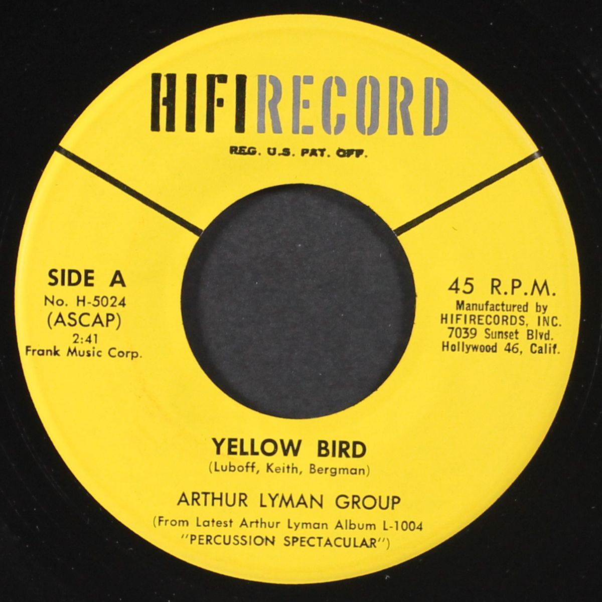 yellow bird / havah nagila by ARTHUR LYMAN