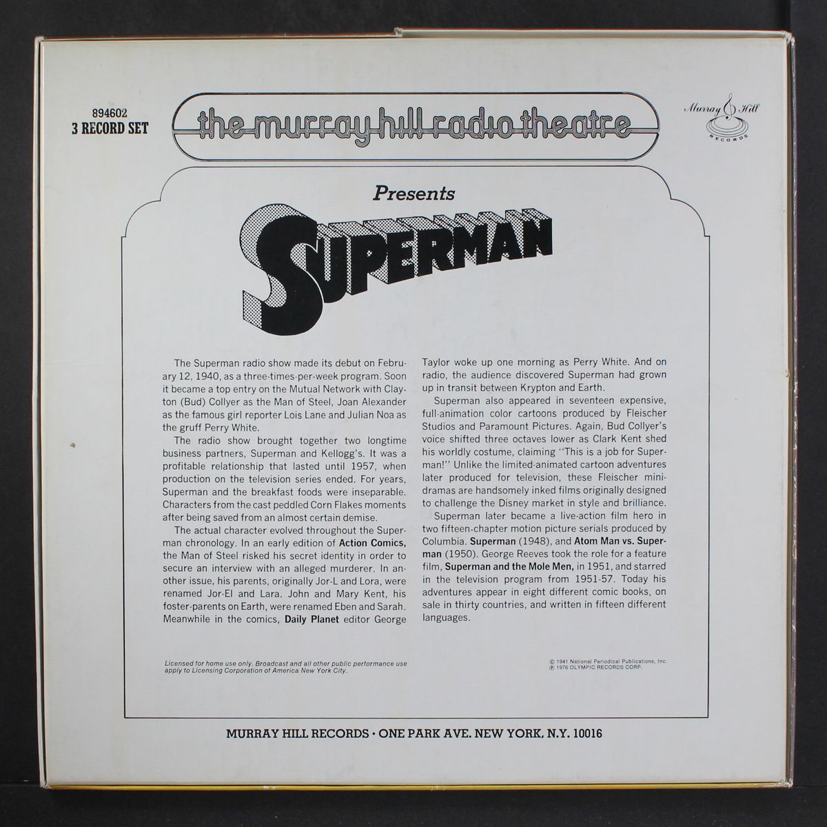 superman by ORIGINAL RADIO BROADCAST